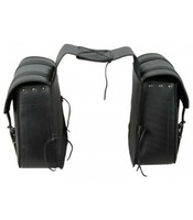 Sacoche à Outils Moto HARLEY Sportster Haute Densité Cuir Noir SELLE Imperméable 1 Paire