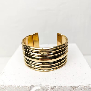 Brazalete de latón crudo de 69mm, brazalete de incrustaciones, brazalete de canal en blanco, pulsera ancha hecha a mano, latón crudo - Product Image 1