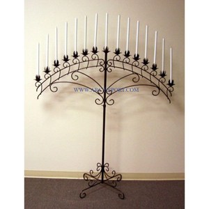 Candélabres décoratifs en métal de couleur noire Candélabres de décoration de table de grande taille pour la maison et le salon de qualité supérieure - Product Image 1