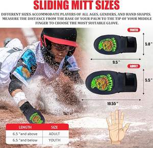 Design professionnel à la mode demande du client Style Unique bas prix Top vente votre propre Logo Baseball gant coulissant de haute qualité - Product Image 4