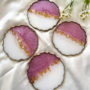 Wholesale <b>Christmas</b> Decorative Bone Inlay <b>Coaster</b> Customized OEM ODM Tea Drinks Display Resin <b>Placemats</b> Classic for Wine - Product Image 1