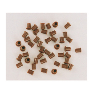 Copriforo in Plastica Mm. 6 Bianco (pz.50) - Product Image 1