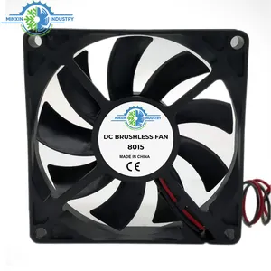 80*80*15mm Low Noise Mini 24v Chassis Cooling Fan 12 Volt Waterproof Fan for Electronics Equipment Heatsink Radiator