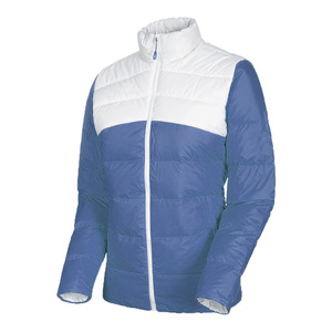 Chaqueta de invierno ligera para mujer con capucha acolchada, puños elásticos transpirables y resistentes al agua, bolsillos, decoración de camuflaje - Product Image 1