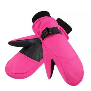 Guantes de esquí de cuero con aislamiento de 5 dedos personalizados para niños Deportes de invierno Empuñaduras de autocalentamiento Bolsa de almacenamiento conveniente para - Product Image 5