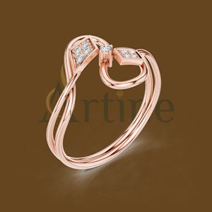 Anillo étnico de plata oxidada de 10K para niñas - Product Image 1