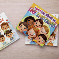 Fábrica de Impresión de Libros de Cartón Educativos Personalizados al por Mayor, Libros de Cartón de Tapa Dura para el Aprendizaje Emocional, Impresión a Todo Color para Niños Pequeños