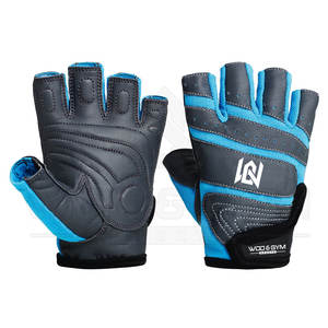 Gants de fitness en cuir pour l'haltérophilie Powerlifting Gym Training Workout Palm Grip Protection des mains Gants de sécurité sportive Vente - Product Image 2