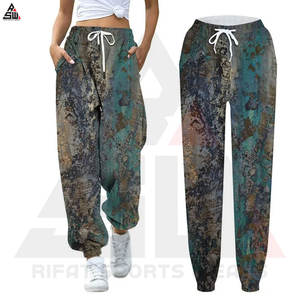 Pantalons de survêtement pour hommes de qualité supérieure, délavés, respirants, décontractés, travail de bureau, Logo personnalisé, étiquette 100% coton par sublimation - Product Image 5