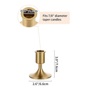 Bougeoir métallique de qualité superfine couleur noire bougeoir de qualité supérieure pour la décoration de la maison - Product Image 5