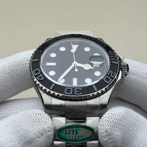 Montre de luxe numérique haut de gamme en acier inoxydable 42 mm, style sport, automatique, cadran à aiguilles, chronographe, étanche - Product Image 1