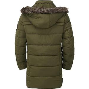 Abrigo largo de invierno para hombre, Parka informal gruesa y cálida a prueba de viento con capucha, ropa de invierno de alta calidad, chaqueta Parka para hombre - Product Image 3