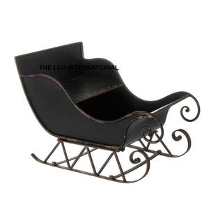 Trineo de Hierro de Santa Claus de Color Negro Metálico, Trineo Navideño, Decoración Navideña, Regalos Festivos, Más Vendido y de Alta Calidad - Product Image 2