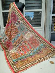 2025 Ethnic Embroidered Mirror Work Shawls Kutch Tribal Antique Indian Pakistani Women Shawls <b>Vintage</b> Indian Banjara Shawls - Product Image 3