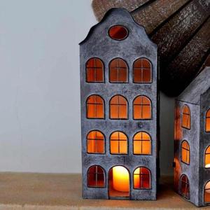 Linterna de Metal de hierro hecha a mano, buen diseño, linterna de casa holandesa para el hogar, linterna decorativa de alta calidad - Product Image 3