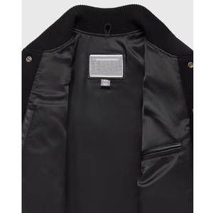 Chaqueta Universitaria Clásica con Capucha y Cuello Alto Bordado para Hombre, Cortavientos de Invierno con Cierre de Broches y Acabado Interior Suave - Product Image 5