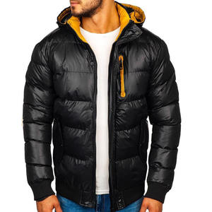 Chaquetas de Invierno Acolchadas Personalizadas al por Mayor para Hombre, Chaqueta con Capucha, Chaqueta de Plumón Brillante, Abrigo Acolchado, Envío DDP - Product Image 3