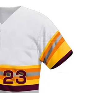 Personalizado de manga corta de bajo precio uniforme de béisbol al por mayor nueva moda de los hombres uniforme de béisbol - Product Image 3