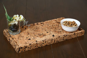 Abstract Rectangle Serving <b>Tray</b> New Design 8x16 Inch Cork Olive Colour for Home <b>Office</b> Hotel Restaurant Decorative Residential - Product Image 2