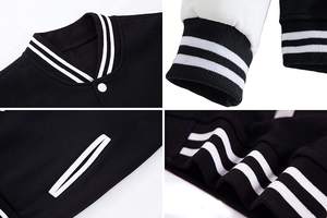 เสื้อแจ็กเก็ตทีมตัวแทนทำจากหนังแท้กันลมคอตั้งสีตามสั่ง - Product Image 6