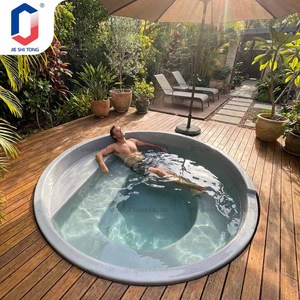 Piscine de spa en fibre de verre de luxe pour villa extérieure, hôtel, hydrothérapie avec système de chauffage par jets de massage - Product Image 1