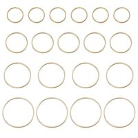 Boucles d'oreilles perles cerceau cercle rond perles cerceau boucle d'oreille trouver lunette ouverte pendentif cadre pour la fabrication de bijoux bricolage