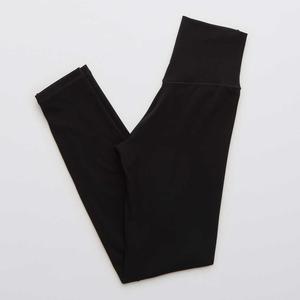 Custom Logo High-Waisted Elastic Waist Breathable Fitness <b>Leggings</b> Side <b>Pocket</b> Solid Pattern Yoga Pants for Running Yoga - Product Image 6