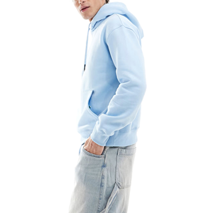 Sudaderas con capucha de invierno de algodón 360 gramos para hombre de 100% gramos de peso pesado hombro caído Color sólido personalizado DTF logotipo impreso transpirable - Product Image 5