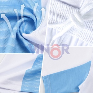 Maillot de football personnalisé à col rond chemises à manches courtes avec nom et numéro imprimés maillot de football avec service OEM vente en gros - Product Image 4