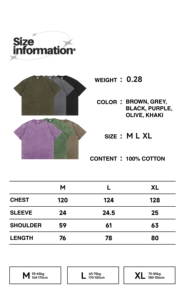 เสื้อยืดโอเวอร์ไซส์ทรงหลวมสำหรับผู้ชาย ยี่ห้อ BB รุ่น Acid Wash น้ำหนัก 260 กรัม สไตล์วินเทจ ซักเอนไซม์ ผ้าเจอร์ซีย์เรียบ แขนสั้น คอกลม - Product Image 5