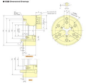 KITAGAWA-Portabrocas de orificio pasante de alta precisión BR12 Portabrocas de potencia ultragrande y de alta velocidad Precisión de agarre 0.015mm T.I.R o menos - Product Image 3