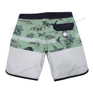 Pantalones cortos de cintura media para hombre de alta calidad, pantalones cortos de secado rápido de algodón Spandex, traje de baño de calle alto sólido, pantalones cortos de playa transpirables - Product Image 2