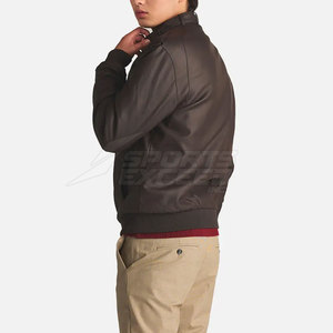 Chaqueta de Cuero para Hombre Otoño Invierno, Alta Calidad, Transpirable, Secado Rápido, Patrón de Letras, Logotipo Frontal - Product Image 2