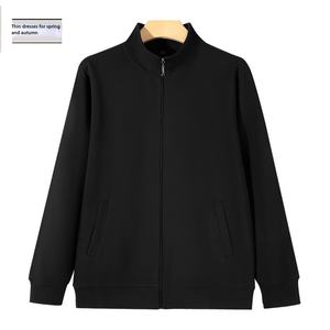 China Bangladesh Factory Price OEM Customized Logo Embroidery Heavyweight Korean Style Zipper <b>Cardigan</b> Stand Collar Sweatshirt - Product Image 3