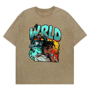 2026 New Arrival <strong>Juice</strong> <strong>WRLD</strong> Graphic <strong>T</strong> <strong>Shirt</strong> Vintage Retro Hip Hop Music Fans Tee Washed Knitted Unisex Streetwear - Product Image 3