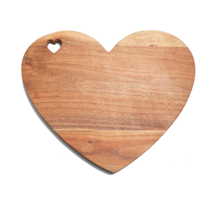 Herramienta de cocina Tabla de cortar de madera en forma de corazón Fabricante profesional Tabla de cortar de madera de acacia Venta superior - Product Image 1