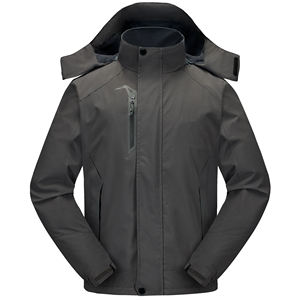 Vestes de ski d'extérieur personnalisables pour hommes, softshell coupe-vent imperméable pour le trekking d'hiver, vêtements tactiques pour la neige et détachables - Product Image 2