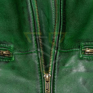 Chaqueta de Cuero de Alta Calidad para Hombre, Estilo Motero, Personalizada, Impermeable, Informal, con Logotipo Personalizado OEM - Product Image 3