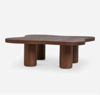 Table basse gigogne moderne de qualité supérieure, élégante et unique, plateau en bois massif, écologique, durable, personnalisable, portable, facile à nettoyer