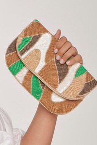 Bolsos de mensajero con cuentas de diseñador para mujer de la India, bolsos de mano bohemios con cuentas hechos a mano, bolso de mano para fiesta de compras de noche - Product Image 2