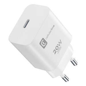 Cable de Carga ACHIPHUS USB Tipo-C de 20W con Entrega de Energía, Color Blanco, Tamaño Pequeño, ACHIPHUSBCPD20SMLW - Product Image 1