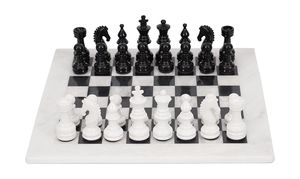 Mesa de Ajedrez de Mármol para Exteriores, Hecha a Mano, Tradicional, Duradera e Impermeable - Product Image 5