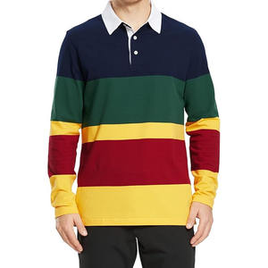 Polos à fermeture éclair pour hommes, polos à manches courtes en tricot côtelé, t-shirts de golf décontractés à la mode, fabriqués par Dress Sports - Product Image 3