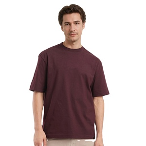 Camiseta Premium para Hombre, Corte Cuadrado, Oversize, Algodón, Hombros Caídos, Tejido Frontal de Punto, Estilo Urbano Informal, OEM, Marca Privada - Product Image 1