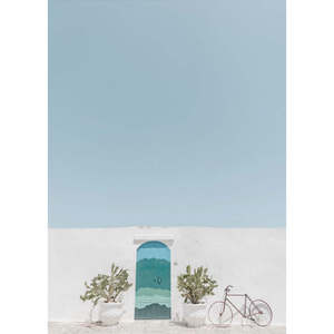 Ostuni Blue Door Durable Metal Design - Product Image 1