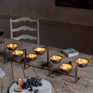 Proveedor directo de fábrica, decoración de mesa única, tarro y portavelas, acabado de hormigón, portavelas grandes Vintage de Metal - Product Image 1