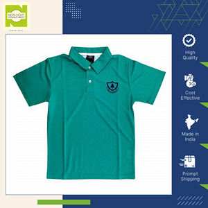 เสื้อโปโลแบบด้านใส่ได้ทั้งชายและหญิงเครื่องแบบนักเรียนทำในอินเดียออกแบบโลโก้ได้ตามต้องการ - Product Image 2