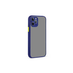 Étui de protection anti-traces de doigts Netzy Premium SAFA Hux bleu marine pour iPhone 12 Pro Max, matériau TPU souple, compatible 5G, en boîte - Product Image 1