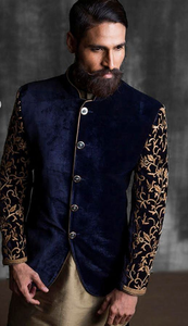 Elegante-Indo-occidental-vestido de boda y fiesta-desgaste-Con. Bordado indio/pakistaní fiesta boda Vestido = 2021 - Product Image 4