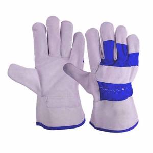Guantes de Trabajo de Cuero de Grano Vacuno Industriales Resistentes, con Logotipo Personalizado de Nuevo Diseño, Guantes Canadienses Resistentes al Calor para Trabajadores, Venta al por Mayor - Product Image 3